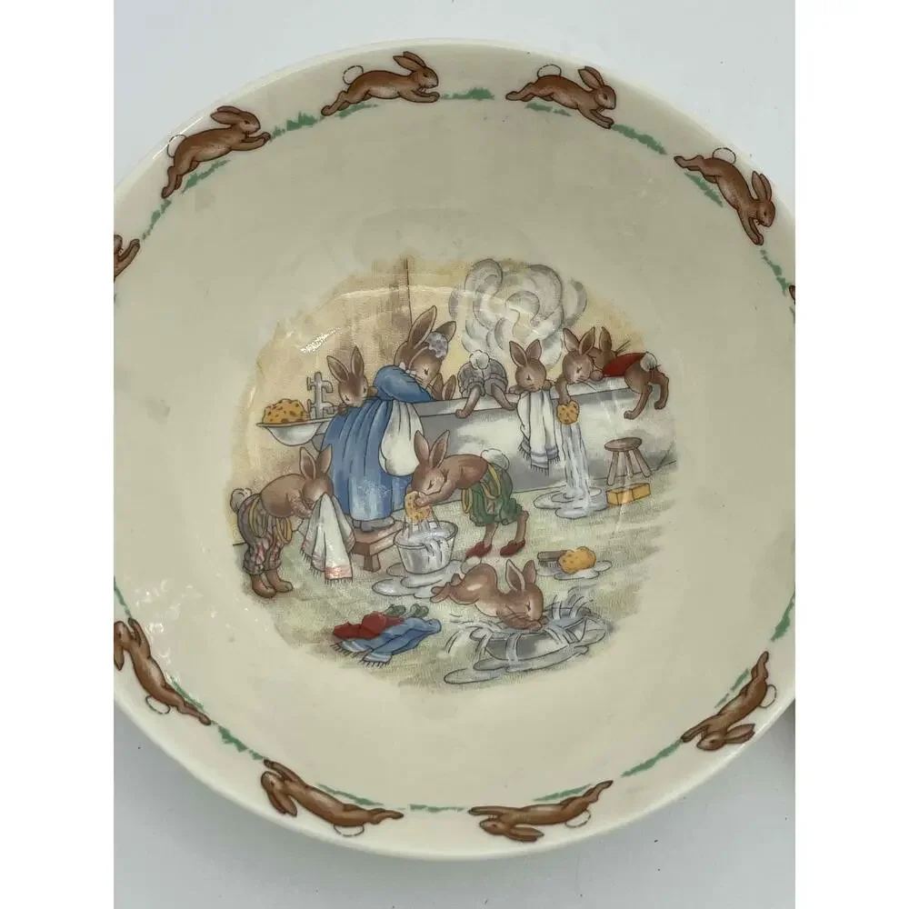 Ronald Daulton Bunnykins Plate Bowl Mug Peter Rabbit‎ Children's Vintage  Set